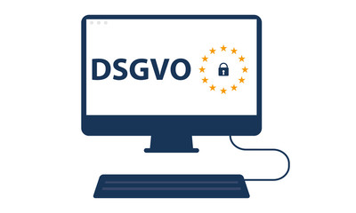 PC DSGVO auf Monitor