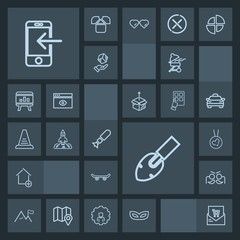 Modern, simple, dark vector icon set with receipt, skate, internet, nature, nuclear, white, mask, fashion, skateboard, supermarket, board, list, party, holiday, grill, meat, skater, construction icons