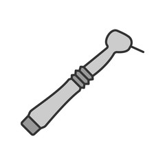 Dental drill color icon