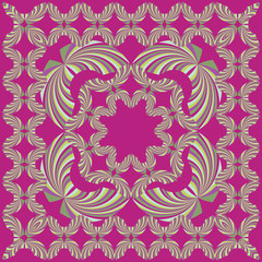 Colorful geometric shawl, scarf pattern. Vector abstract background for textile, surface, print design.