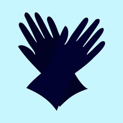 icons about Women Clothes with  and glove