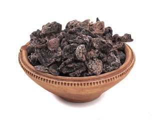 Salted Dried Garcinia isolated on White Background