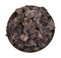 Salted Dried Garcinia isolated on White Background