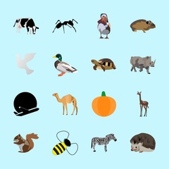 animals icons set