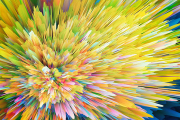 Spectrum Explosion: Vibrant Multicolor Abstract