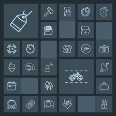 Modern, simple, dark vector icon set with cycle, alarm, antenna, online, forest, landscape, clothing, waste, bike, tree, satellite, garbage, audio, download, sound, work, uniform, style, present icons