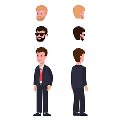 Character Construction Set Vector Illustration