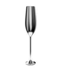Empty wine glass isolated on white background 3d render