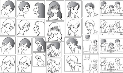 love story comic set