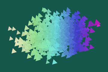Conceptual background triangle pattern for design. Illustration, decoration, graphic & art.