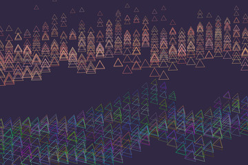 Abstract geometric triangle pattern, colorful & artistic for graphic design, catalog, textile or texture printing & background.
