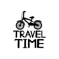 Travel time black text and the bicycle icon.