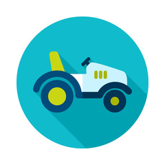 Naklejka premium Tractor icon. Farmer machine