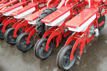 Seed drill. Precision sowing machine.