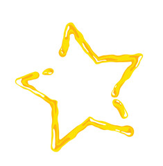 Vector of Oil or cheese circle isolated on white background.