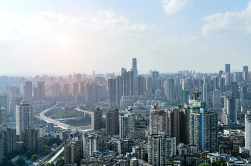 Fototapeta na wymiar Beautiful view of chongqing city skyline