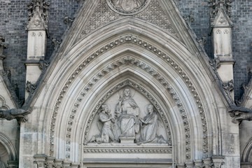 Fototapeta na wymiar Portal of Church of St. Ludmila
