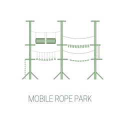 Mobile rope park.