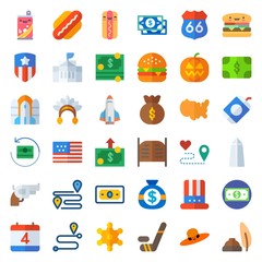 United States icons set