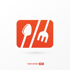 Business food and drink concept. Vector cutlery illustration