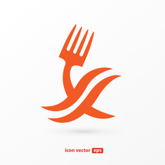 Business food and drink concept. Vector cutlery illustration