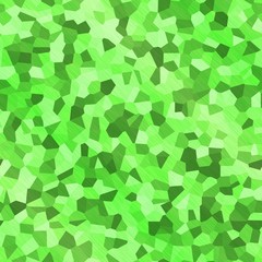 Fresh green polygonal mosaic seamless texture background pattern