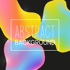 Abstract background with color liquid elements
