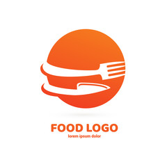 Business food and drink concept. Vector cutlery illustration