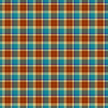 Brown and blue seamless tartan gingham checkered checked design pattern