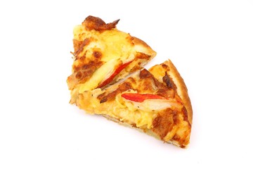 Seafood slice pizza fast food