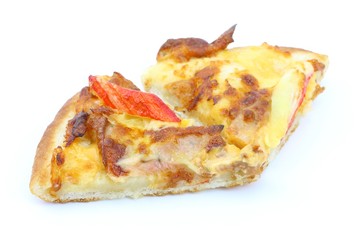 Seafood slice pizza fast food