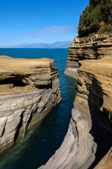 Felsen von Sidari im Norden der Insel Korfu
