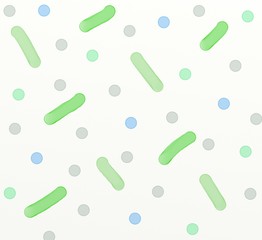 Punkte und Linien auf weissem Hintergrund