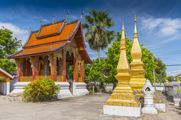 Wat Sen, Luang Prabang also known as Wat Sene Souk Haram is a Buddhist temple located in Luang Phrabang, Laos. © GISTEL