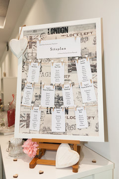 Sitzplan Hochzeit