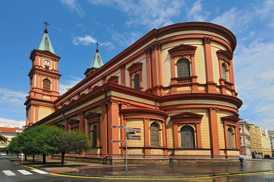 Cathedral of the Divine Saviour located in the center of Ostrava, is the second largest Roman Catholic cathedral in Moravia and Silesia, Ostrava Czech Republic.