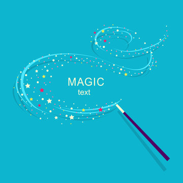 Magic Wand Background Illustration.