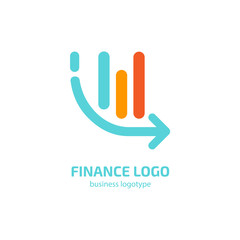 Illustration of business logotype bidding and auction.