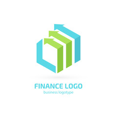 Illustration of business logotype bidding and auction.