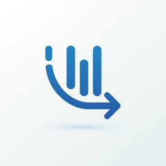 Illustration of business logotype bidding and auction.