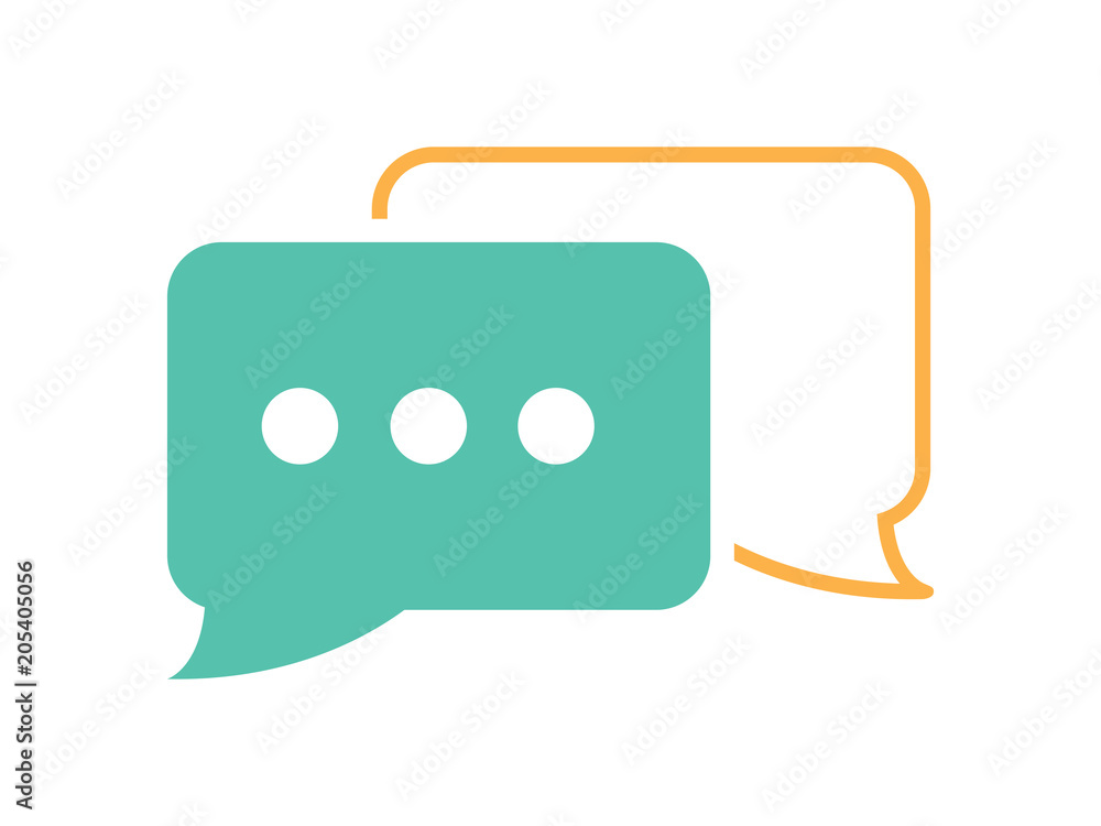 Poster vector speech chat bubbles icon web message. communication icon. speaking corporate message dialog. 