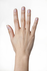 Human hand signaling step 5