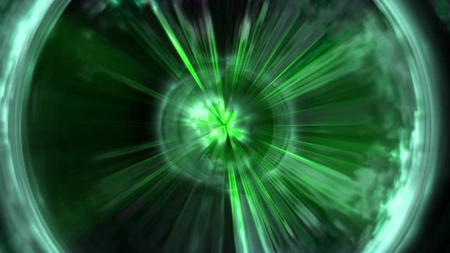 Fancy and Green magnified abstract