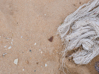 Rope at beach.
