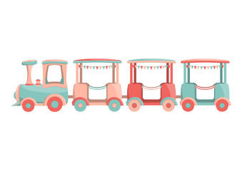 Naklejka premium kids train