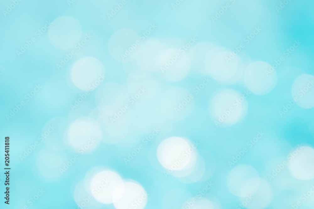 Wall mural abstract texture blue and white color mix and bokeh lighting background