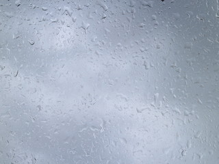 raindrops on a windowpane