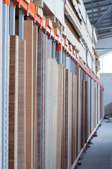 MDF, PARTICLE BOARD. Wood panels of different thicknesses and colors.