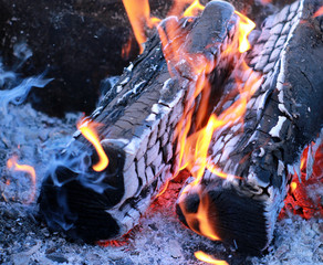 wood burning, fire, fire, flame, hot coals