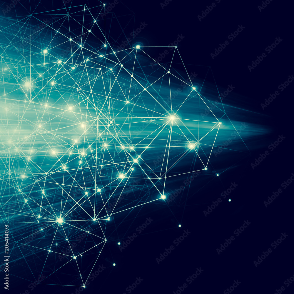 Poster technological background, internet concept of global business. internet connection, abstract of scie